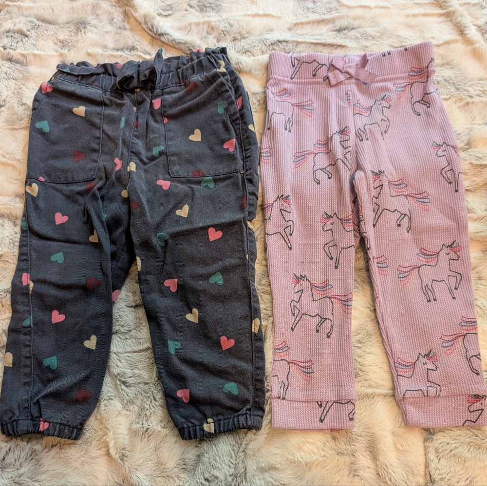 Garanimals Bundle Unicorns And Hearts Toddler Pants
